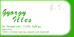 gyorgy illes business card